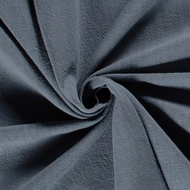 Ramie Linen fabric Unicolour Indigo