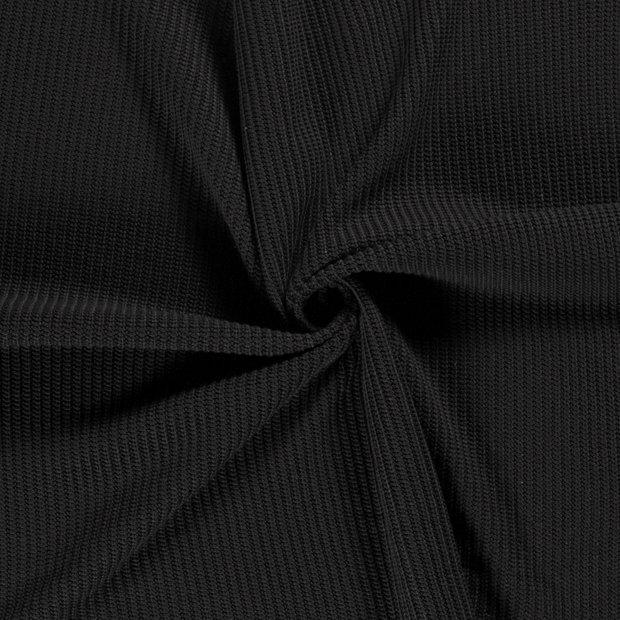 Heavy Knit tissu Noir 