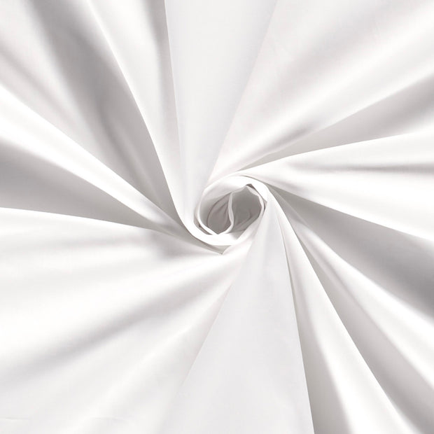 Cotton Poplin fabric Unicolour Optical White