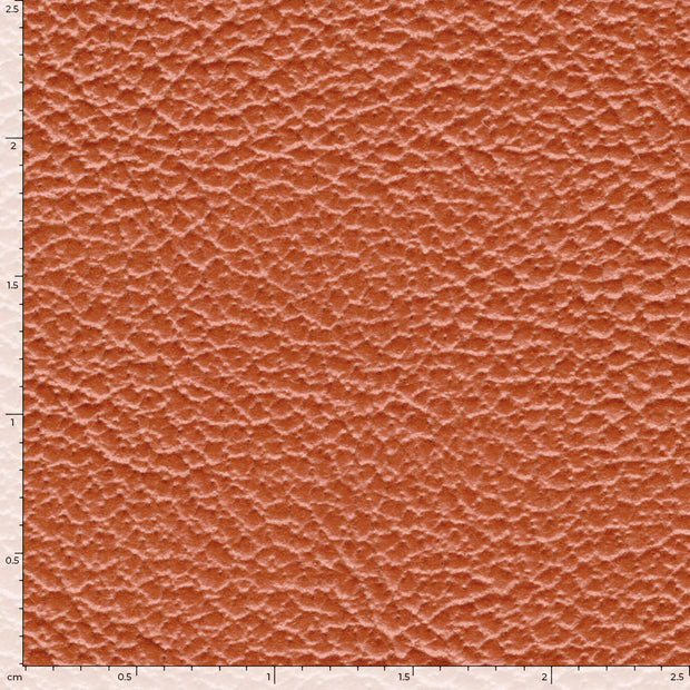 Imitation cuir tissu Unicolore Brique