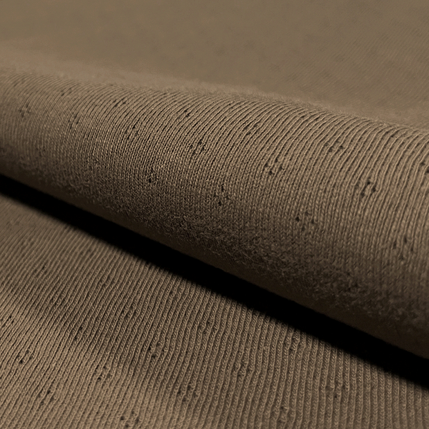 Pinpoint fabric Unicolour Brown Taupe