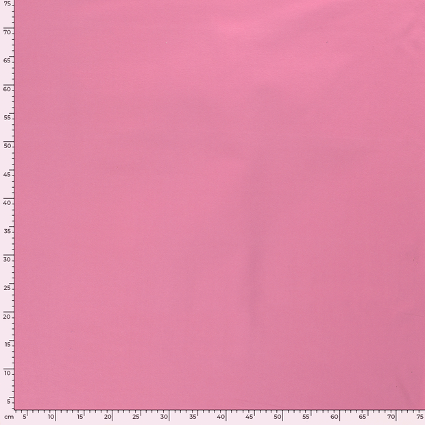 Jersey de Coton tissu Unicolore Rose