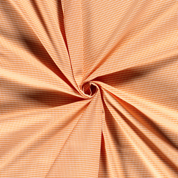 Cotton Poplin Yarn Dyed fabric Orange 