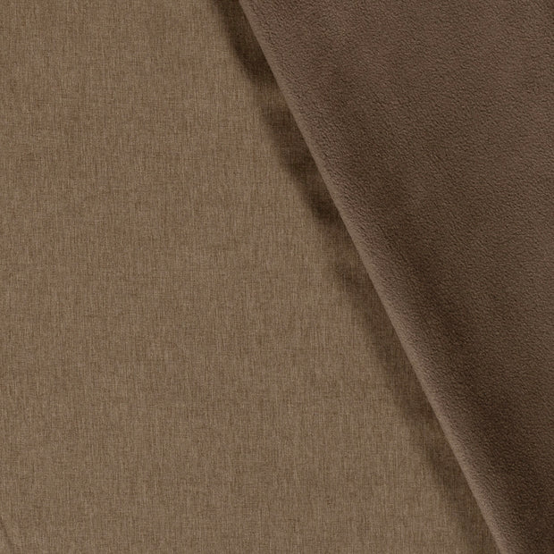 Softshell fabric Melange Brown