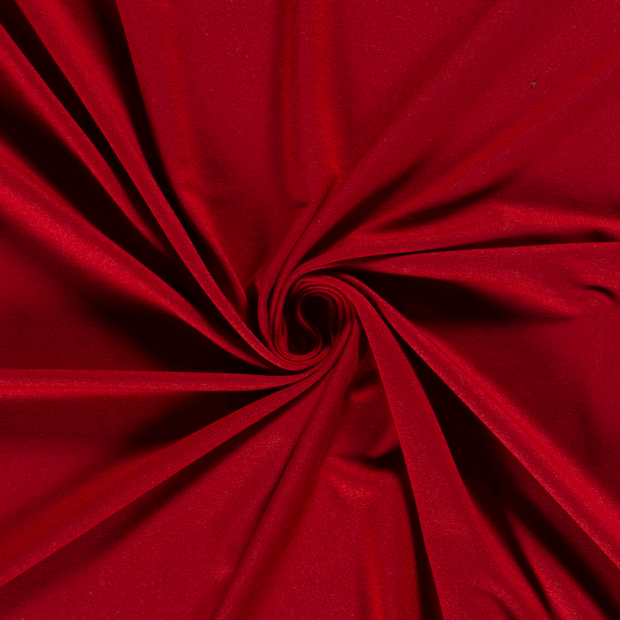 ECOVERO™ Tricot tissu Unicolore Rouge