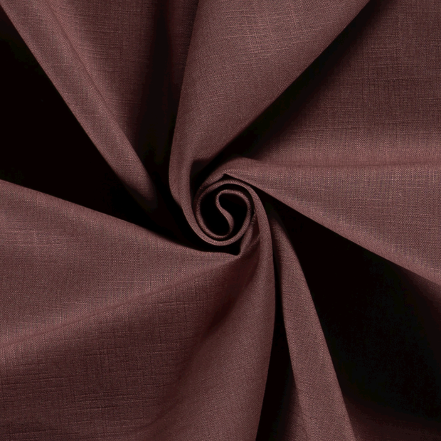 Ramie Lin tissu Unicolore Vieux rose