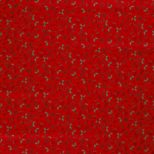 Cotton Poplin fabric Red 