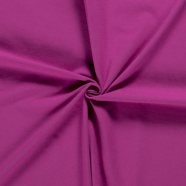 Jersey de Coton tissu Unicolore Fuchsia