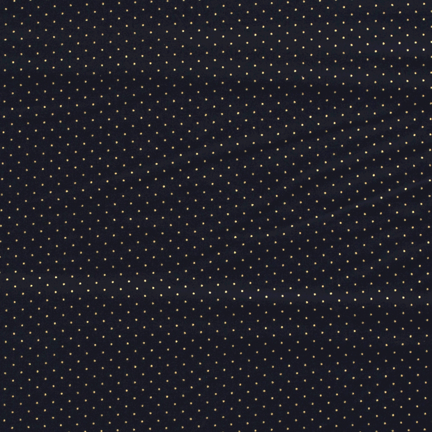 Cotton Poplin fabric Christmas balls Navy