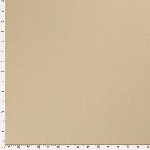 Pointelle tissu Unicolore Beige