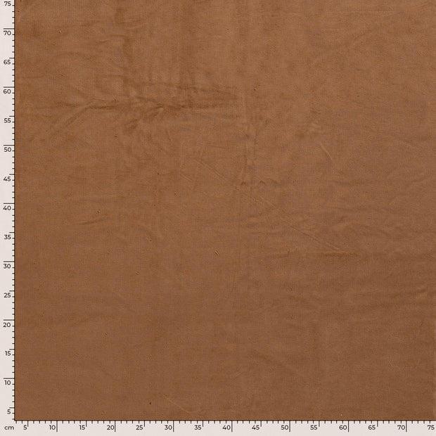 Needle Corduroy Stretch 16w tela Unicolor Marrón