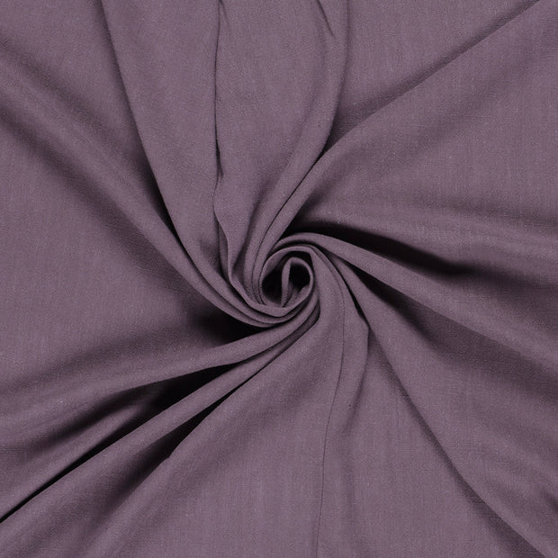 Woven Viscose Linen fabric Lila slub 