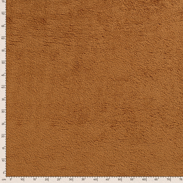 Sherpa Fleece fabric Unicolour Caramel