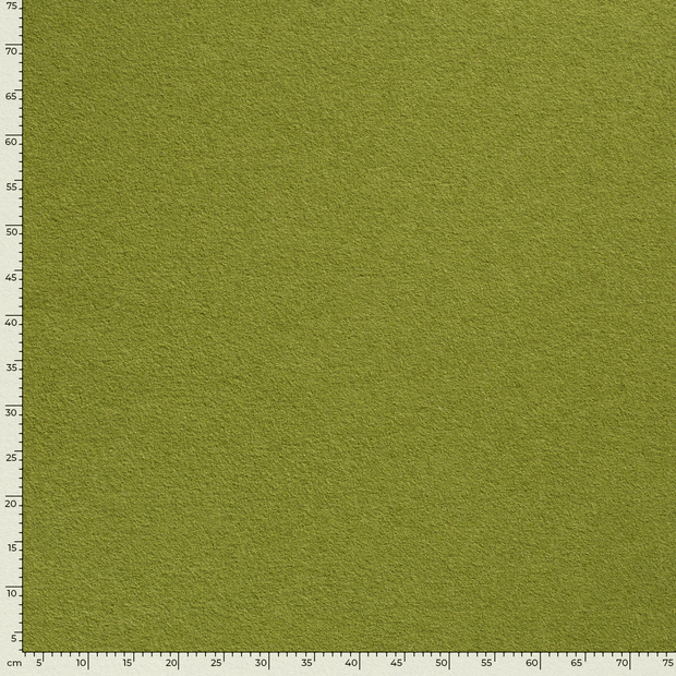 Wool Boucle fabric Unicolour Olive Green