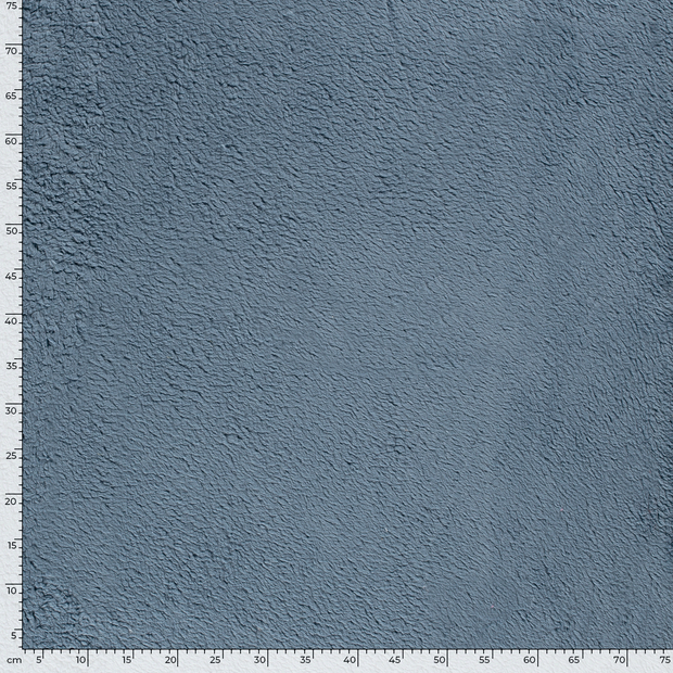 Teddy fabric Unicolour Indigo