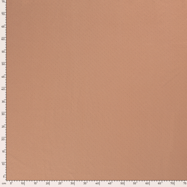 Pinpoint fabric Unicolour Coral