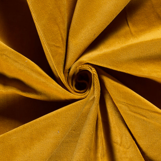 Needle Corduroy Stretch 16w tela Unicolor Ocre