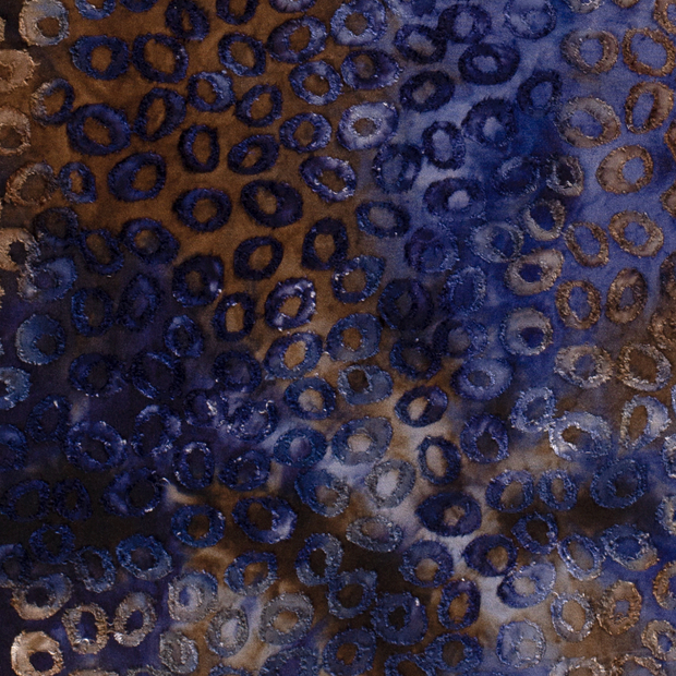 Burnout Jacquard fabric Tie Dye Navy