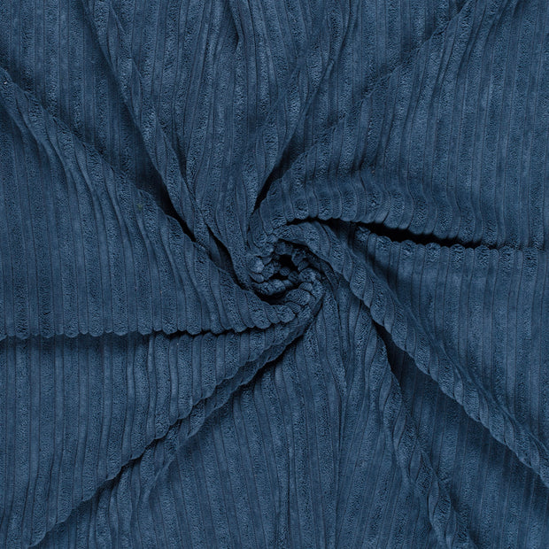 Corduroy 4.5w fabric Steel Blue brushed 