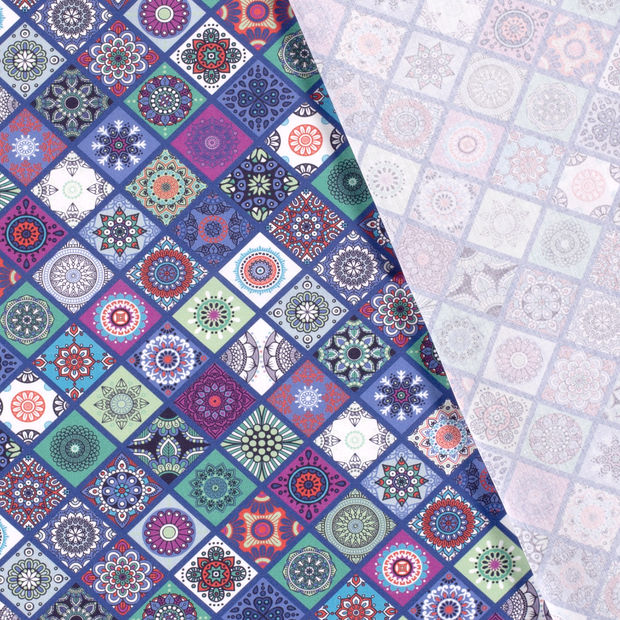 Cotton Poplin fabric Abstract printed 