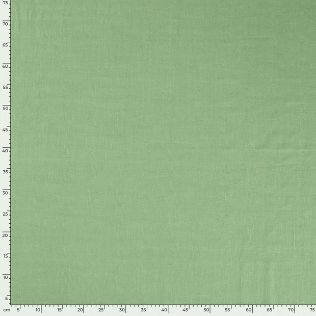 Woven Viscose Linen fabric Unicolour Green