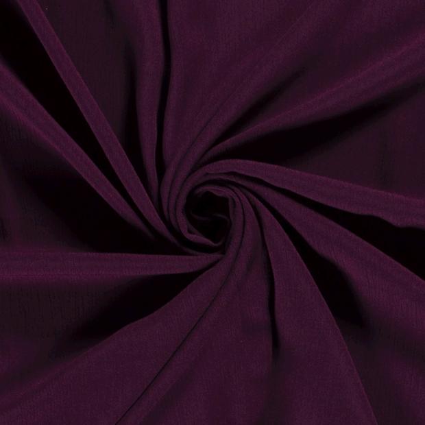 Borken Crepe fabric Unicolour Bordeaux