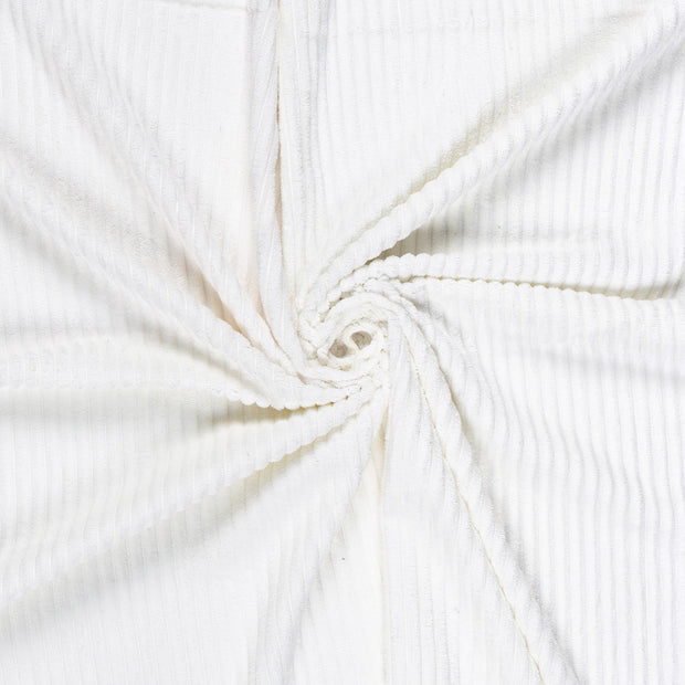 Velours Côtelé 4.5w tissu Blanc cassé brossé 