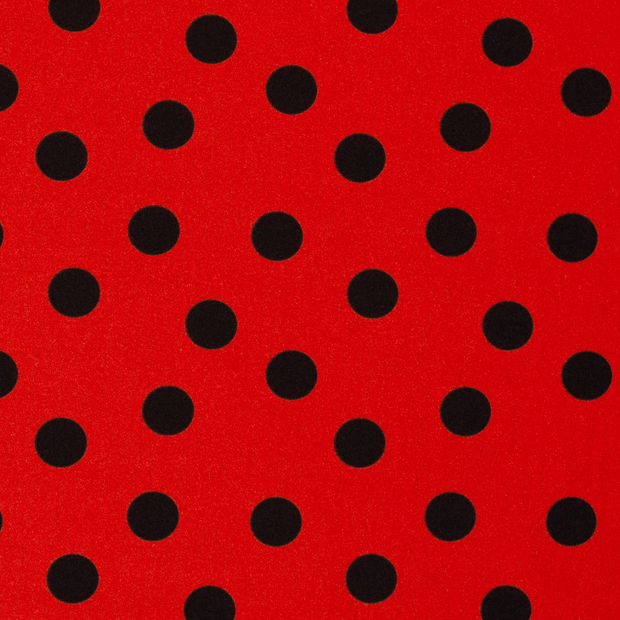 Burlington tela Puntos Rojo