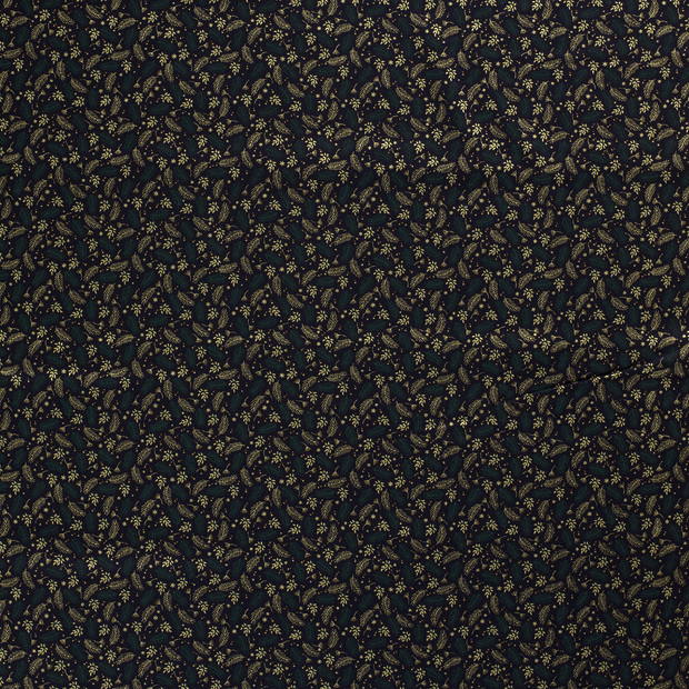Popeline de Coton tissu Bleu Marine 