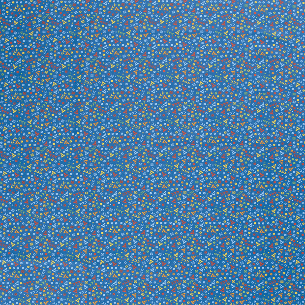 Popeline de Coton tissu Cobalt mat 