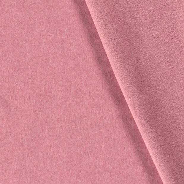 Softshell tissu Melange Rose clair