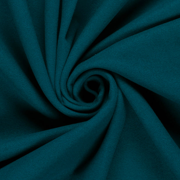 Mantel Wool Touch tissu Unicolore Bleu Canard