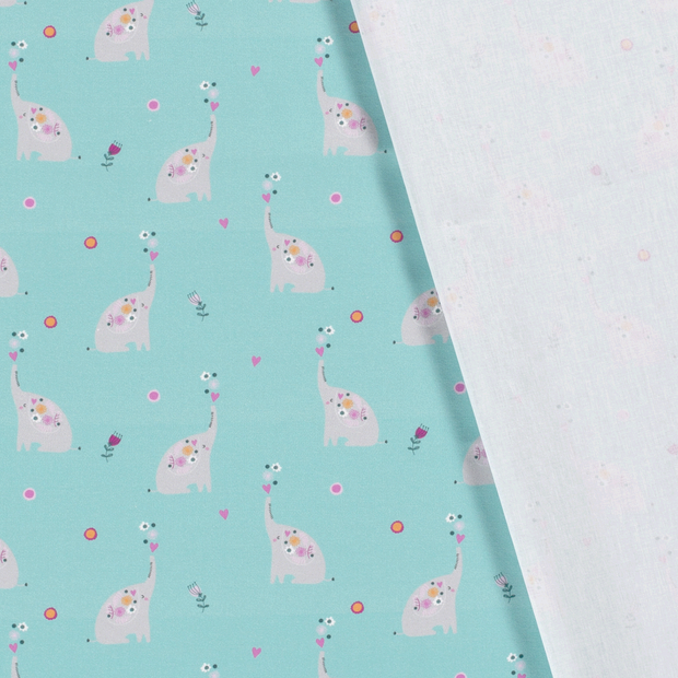 Cotton Poplin fabric Animals printed 