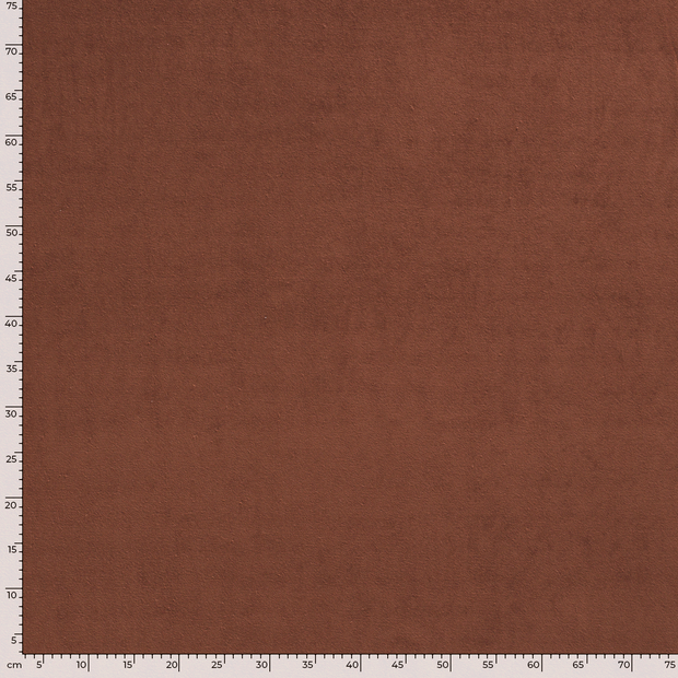 Stretch terry fabric Unicolour Redwood