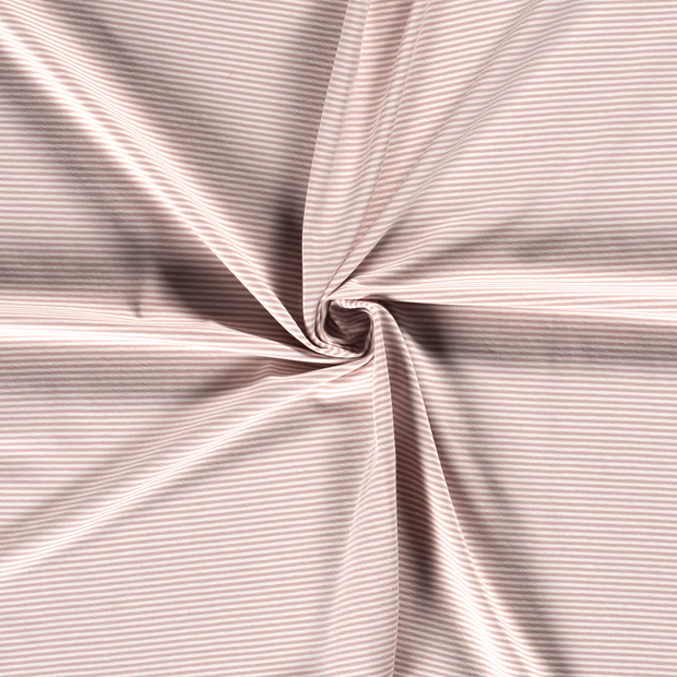 Katoen Jersey Garengeverfd stof Licht Mauve 