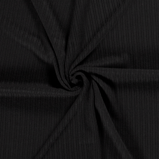Heavy Knit fabric Black 