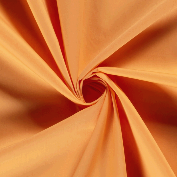 Popeline de Coton tissu Unicolore Orange