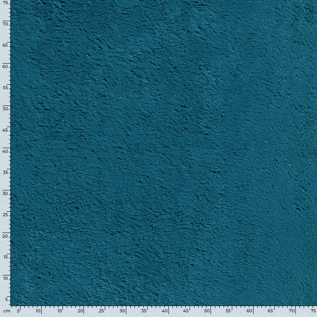 Teddy fabric Unicolour Petrol