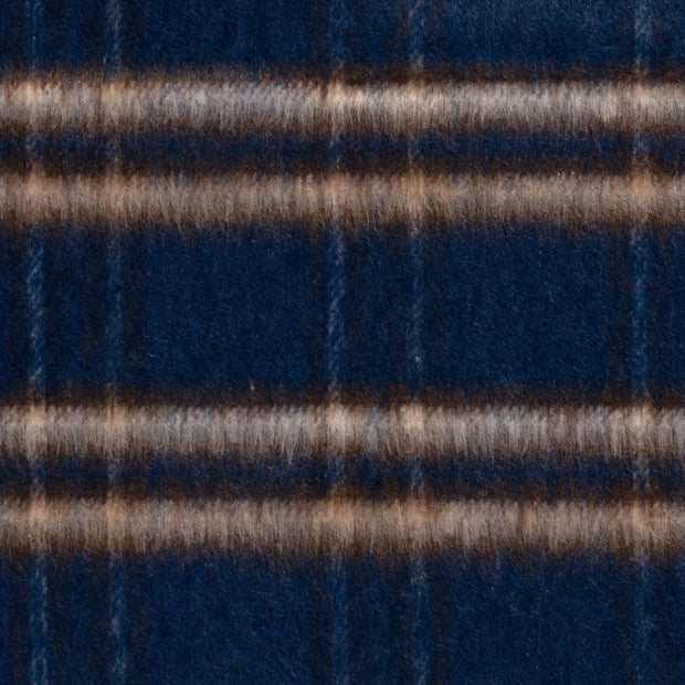 Jacquard fabric Checks Navy