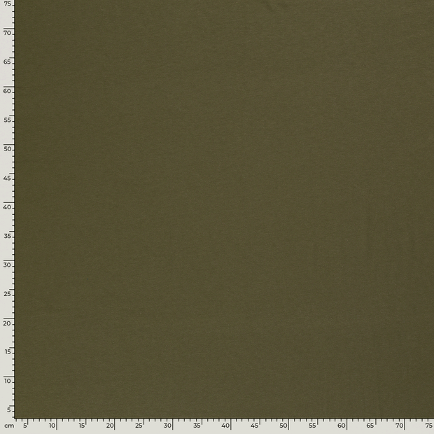 Bamboo Jersey fabric Unicolour Khaki Green