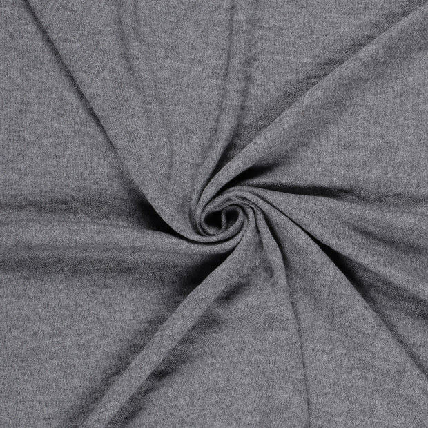 Heavy Knit fabric Dark Grey brushed 