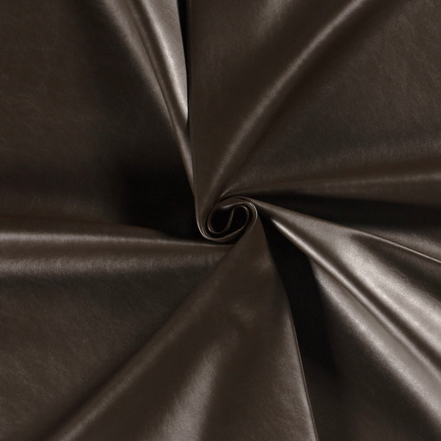 Artificial Leather fabric Dark Brown 
