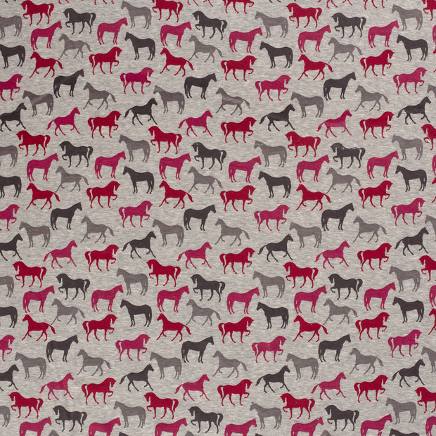 Alphen Fleece fabric Middle Grey soft 