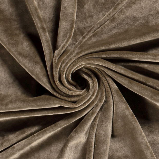Velvet fabric Unicolour Khaki Green