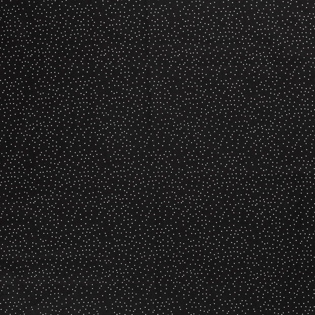 Popeline de Coton tissu Noir mat 