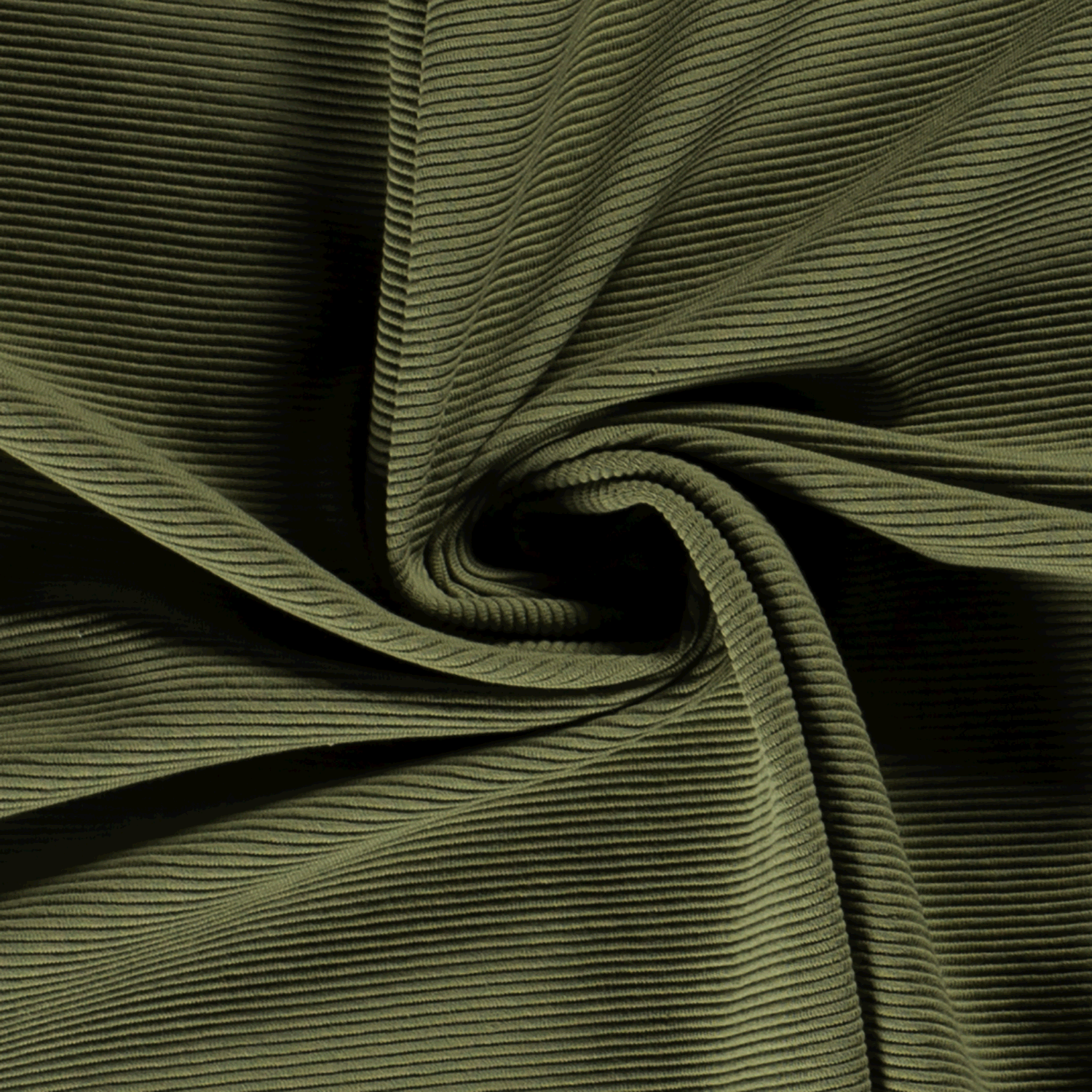 Ottoman Jersey Stoff Ottoman Jersey Stoff Uni Tannengrün Stoff