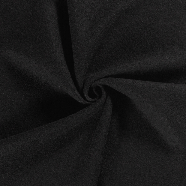 Paño de lana tela Negro 
