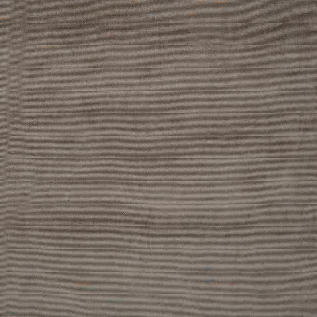 Nicky Velours Rib tissu Gris taupe mat 