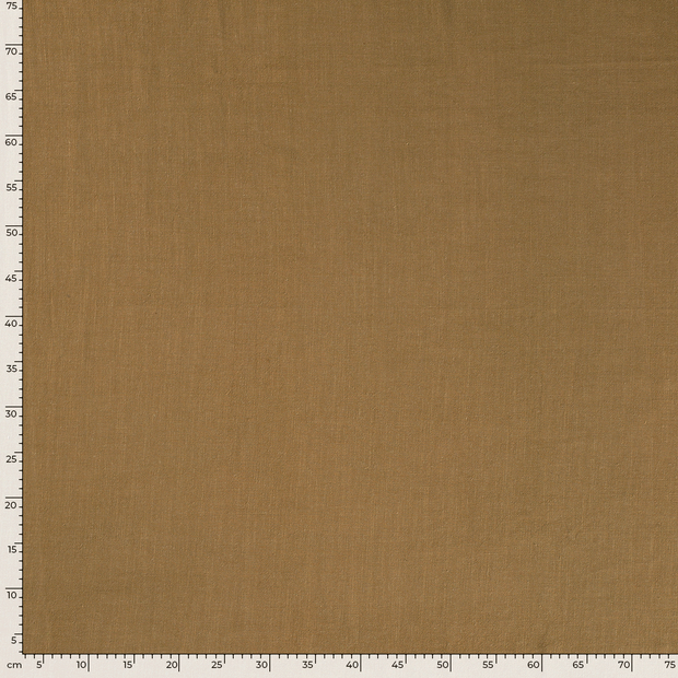 Woven Viscose Linen fabric Unicolour Camel