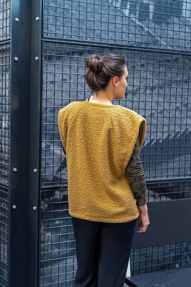 Bouclé fabric Unicolour Camel